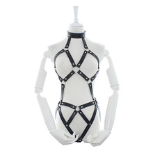 Foreign selling leather Breast bondage harness BDSM fetish bondage restraints neck collar sex slave sexy toys for women 2024 - buy cheap