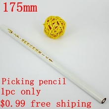 1 pçs 175mm pontilhar caneta cor branca prego arte strass gemas escolher ferramentas de cristal lápis picker diy ferramenta 2024 - compre barato