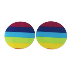 Rainbow Round sticker Nipple Covers Women's cross Adhesive Pads Body Breasts Disposable Milk Paste Anti Emptied Chest Bra 2024 - buy cheap
