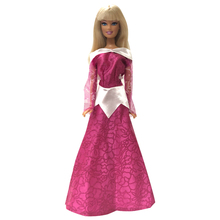NK один комплект, Кукольное платье, подобная сказочная принцесса Аврора, свадебное платье, наряд для вечеринки, кукла Барби, лучший подарок для девочек 2024 - купить недорого