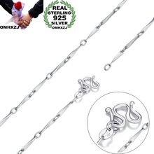 OMHXZJ-cadena trenzada de plata de 1MM para mujer, collar de cadena de plata esterlina 925, regalo de boda, fiesta, Unisex, venta al por mayor, NC174 2024 - compra barato