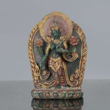 Coleção requintado turquesa chinesa esculpida à mão estátuas de buda tibetana 2024 - compre barato