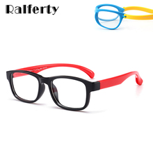Ralferty-gafas Cuadradas flexibles TR90 para niños y niñas, lentes graduadas para miopía, montura óptica, K8151 2024 - compra barato