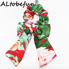 ALTOBEFUN Fashion Ribbon Female Hair Band Bow Flower Pattern Women Hair Ring Female Hair Accessories TC005 2024 - buy cheap