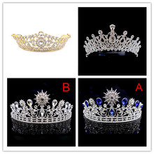 Bridal Crown Tiaras Hair Band Women Wedding Crown Jewelry Headband Hoop Tiara For Women Bride Wedding Hair Accessories 3 Styles 2024 - buy cheap