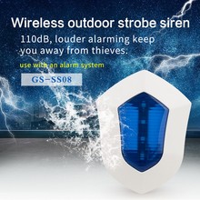 Wireless outdoor Strobe Siren For Home Security Alarm System 2024 - buy cheap