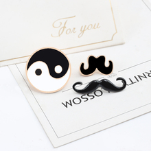 Cartoon Clown Hat Beard Cute Enamel Pins Brooch Lady Jackets Religious Tai Chi Lapel Pin Brooches Child Metal Badge Jewelry Gift 2024 - buy cheap