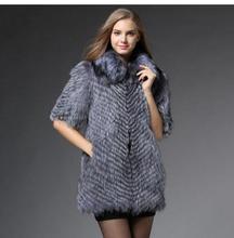 Clean  Down Womens Waistcoats  Man-Made Fox Fur Vest Coats Long  Female Large Size Fur Waistcoats Wiinter Autumn Fur Vest Cj82A 2024 - buy cheap