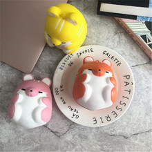 Cute Kawaii Soft Hamster Squishy Squeeze Toy Slow Rising Antistress Stress Relief Kids Adult Funny Toys Gift Home Decoratio 2024 - buy cheap