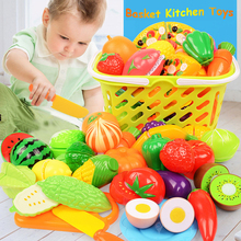 Juego de cocina de Comida en miniatura con cesta, juego de simulación de frutas y verduras, juguetes educativos para niños y niñas 2024 - compra barato
