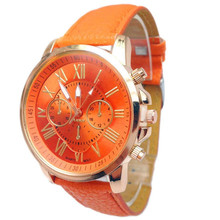 Women's Watches Fashion Top Brand Roman Numerals Faux Leather Analog Quartz Wrist Watch Women Female hours clock 10 Colors New@F 2024 - buy cheap