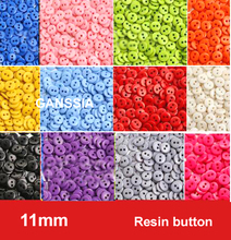 100pcs/lot Size:11mm 14colors sewing button Bulk buttons Sewing accessories Resin Buttons wholesale(SS-671) 2024 - buy cheap