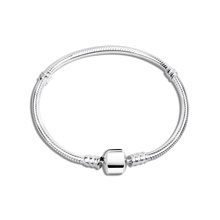 100% 925 Sterling Silver Charm Chain Fit Original Bracelet Silver 925 Bangle for Women Authentic DIY Jewelry Berloque 2024 - buy cheap