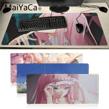 Коврик для мыши MaiYaCa Cool New Darling In The Franxx из натуральной резины, игровой Настольный коврик, прочный офисный аксессуар и подарочный коврик для мыши 2024 - купить недорого