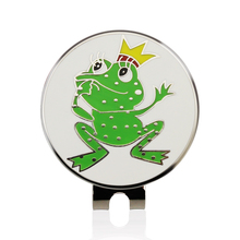 1.18" Frog Prince Golf Ball Mark w Magnetic Golf Hat Clip Green Cute Frog 30mm Golf Marker Training Aids Drop Ship For Golfer 2024 - buy cheap