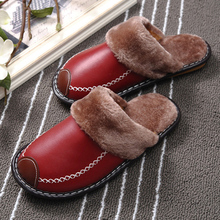 Warm Cotton Shoes Men's Winter Indoor Thick-soled Home Hair Slippers Men And Women Couples Slippers Shoes Pantuflas 2024 - buy cheap