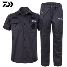 2019 Daiwa Men Fishing Clothing Suits Summer Fishing Trousers Anti Uv Shirts Fishing Pants Short Sleeve Tee Fishing 2024 - buy cheap