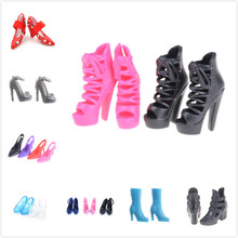 Милые модные ботинки «сделай сам», разноцветные туфли на высоком каблуке разных стилей, сандалии для кукольных аксессуаров, подарки 2024 - купить недорого