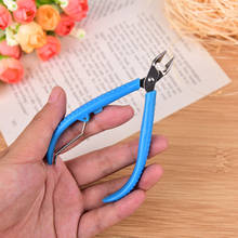 1X Fingernail Toenail Nail Cuticle Nippers Clipper Easy Spring Shear Edge Cutter Non-slip ABS Handle Manicure Trimmer Scissor 2024 - buy cheap
