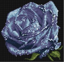 Bobo Conjuntos de Ponto Cruz Para Kits de Bordados de Alta Qualidade Tecido de Fio De Algodão DMC DIY Needlework 14CT Azul Flor rosa 2024 - compre barato