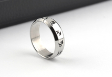 wholesale 316L Stainless Steel rings 6mm wide Twelve constellations jewelry 2024 - buy cheap