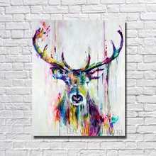 Hand Painted Oil Painting On Canvas Abstract Animal  Paintings Modern Decoration Wall Art Living Room Decor Picture Canvas Art 2024 - buy cheap