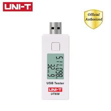 UNI-T ut658 usb testadores de tensão de corrente digital u disco carregadores voltímetro amperímetro capacidade tester max 9 v armazenamento dados backlight 2024 - compre barato