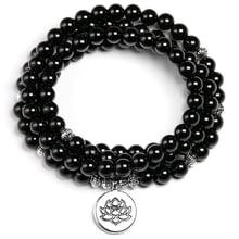 Natural Genuine A Grade Black Tourmaline New Design Yogi Bracelet Stone Bracelet Balance Bracelet Women Men Necklace Jewelry 2024 - buy cheap