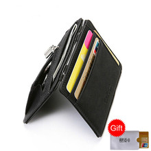BISI GORO fashion slim minimalist credit card holder anti rfid protection ID bank card case porta tarjetas zipper coin wallet 2024 - buy cheap