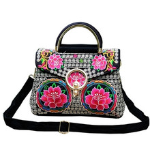 Fashion National Embroidered Small bags!Multi-use Bohemian Floral embroidery Lady shoulder&Crossbody bag Nice Cover Carrier 2024 - buy cheap