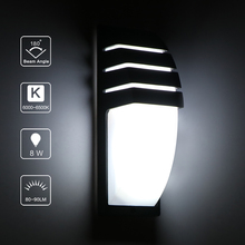 Lámpara de pared LED COB CA 85-265V, moderna y minimalista, para exteriores, 8W, impermeable, IP65, luces de pasillo de Casa decorativo balcón 2024 - compra barato