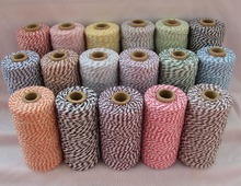 11pcs/lot bakers twine,32 kinds color choose twisted Cotton rope, Baker twine cotton cords, cotton twine (110yards/spool) 2024 - buy cheap