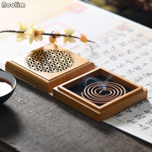 Bamboo Incense Burner 2 And 4 Hours Coil Incense Holder Home Decoration Meditation Aromatherapy Censer Natural Materials 2024 - buy cheap