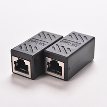 1 шт. черный женский сетевой разъем LAN адаптер муфта удлинитель RJ45 Ethernet кабель соединитель удлинитель переходник 2024 - купить недорого