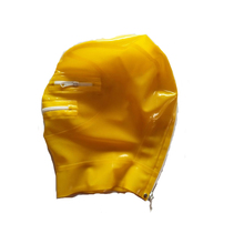 Pure Latex Rubber Yellow and White Zipper 0.4mm Rubber Size XXS-XXL 2024 - buy cheap