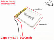 3.7V 1000mAh 404050 Lithium Polymer Li-Po li ion Rechargeable Battery cells For Mp3 MP4 MP5 GPS 2024 - buy cheap