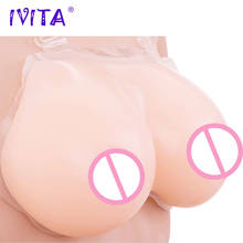 IVITA 500g Fake Boobs Realistic Silicone Breast Forms  For Crossdressers Sexy Shemale Drag Queen Artificial Silicone Breast 2024 - buy cheap