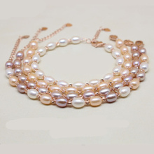 Genuine latest popular Mini pearl bracelet 6-7mm AAAA natural  pearl bracelet Fashion bracelet For women 2024 - buy cheap