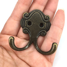 54*53MM antique decorative metal hanger hooks wall door mounted clothes hanging robe hooks 2024 - buy cheap