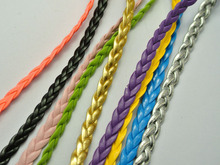 10 Meters Mixed Color Flat Braided Bolo Leatherette String Jewelry Cord Flat Woven 5X1mm 2024 - buy cheap