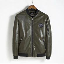 Jaqueta de couro masculina e feminina, casaco de couro slim para motocicleta casual plus size 5xl 2024 - compre barato