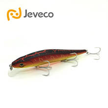 Jeveco JVC004 fishing lures, three Hooks hard lure fake bait artificial bait floating 110mm/14.5g 0-1.0m super minnow 2024 - buy cheap