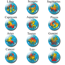 12 constelações céu estrela do zodíaco, signos do horóscopo do zodíaco, 25mm, cúpula de vidro redonda, fazer joias de amigos, presente de aniversário 5 tamanhos 2024 - compre barato