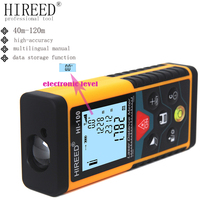 HIREED-telémetro electrónico de mano, medidor de distancia láser Digital, medidor de cinta métrica, 40M, 100M, 80M 2024 - compra barato