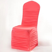 1PCS Ruffle Spandex Chair Cover Lycra Chair Cover for Wedding Banquet Reception Party Event 20 colours 2024 - buy cheap