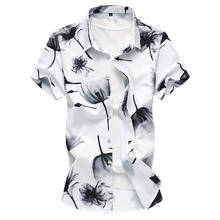 Hot Sale Men Shirt Casual New 2018 Summer Print Short Sleeve Chemise Homme Slim Fit Social Brand Clothing Shirts Men Plus M-7XL 2024 - buy cheap