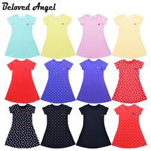 2018 Summer Style Girls Vintage Dresses Children's Clothing Bowknot Kids Clothes Baby Princess Costumes Teens Dress Party Wear 2024 - buy cheap