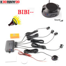 Koorinwoo Car Parking Sensor Parktronics 4 Black/silver/white 22mm Adjustable Speaker Reverse Backup Radar Buzzer Alarm System 2024 - buy cheap