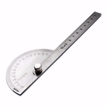 1pcs Stainless Steel Protractor Angle Finder 180 Degree Adjustable Woodworking Measurement Protractor Ruler Caliper Gauge 2024 - buy cheap