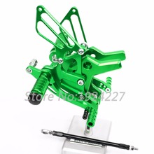 Juego de reposapiés traseros para motocicleta Kawasaki, juego de reposapiés ajustable en 8 colores, CNC, para Kawasaki Z750, Z-750, Z 750, 2004, 2005, 2006 2024 - compra barato